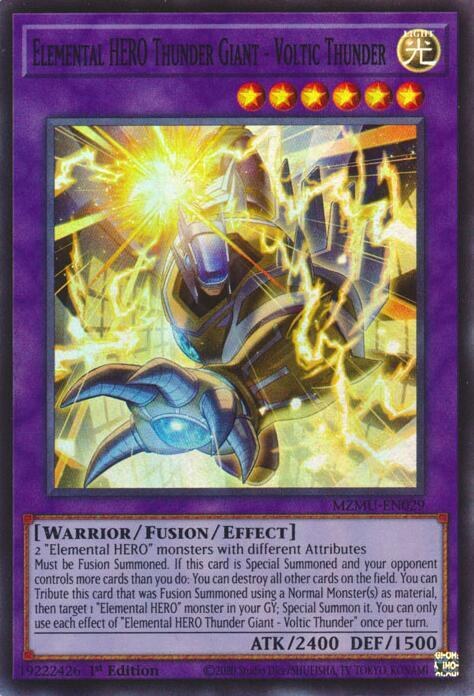 Elemental HERO Thunder Giant - Voltic Thunder - 1st Edition
