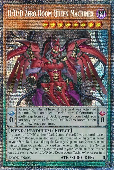 D/D/D Zero Doom Queen Machinex - Starlight Rare
