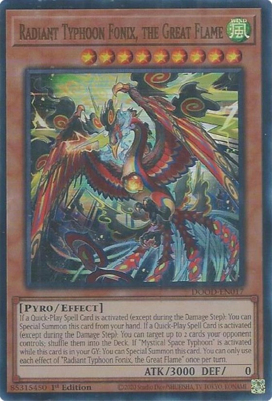 Radiant Typhoon Fonix, the Great Flame - 1st Edition