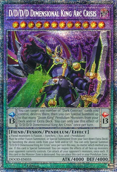 D/D/D/D Dimensional King Arc Crisis - Starlight Rare