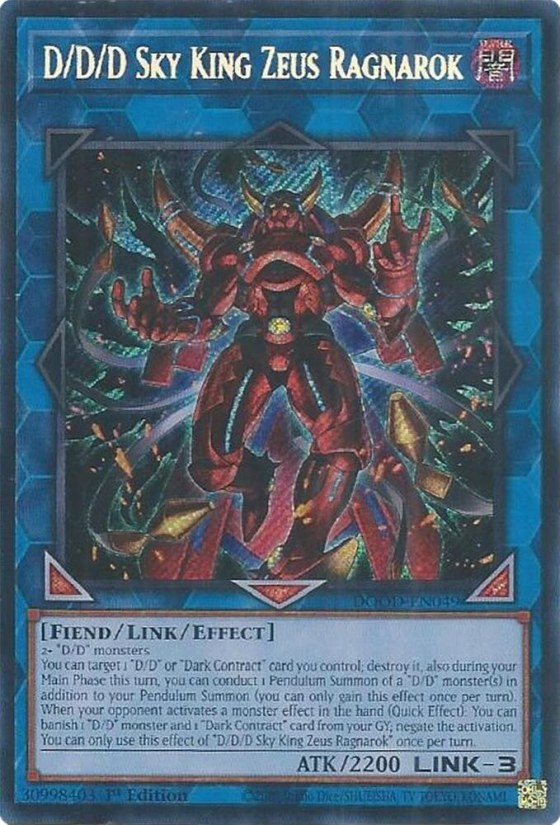 D/D/D Sky King Zeus Ragnarok - 1st Edition