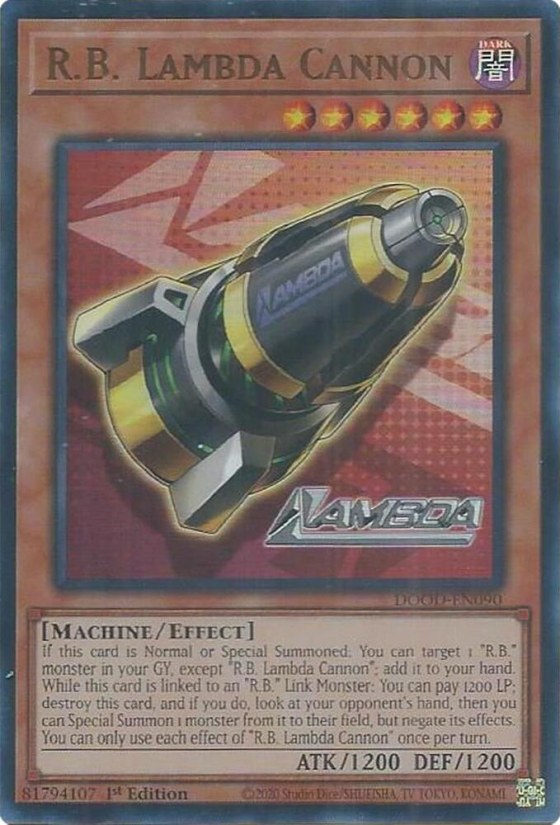 R.B. Lambda Cannon - 1st Edition