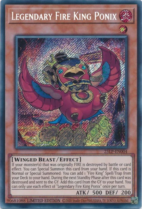 Legendary Fire King Ponix - Secret Rare