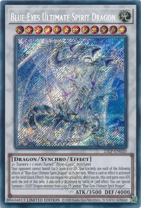 Blue-Eyes Ultimate Spirit Dragon - Secret Rare
