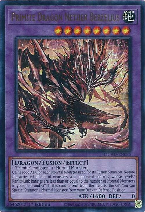 Primite Dragon Nether Berzelius - 1st Edition