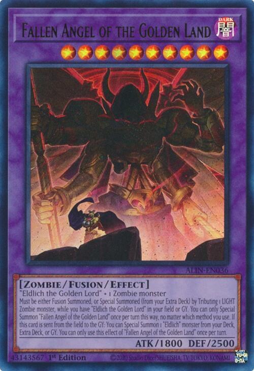 Fallen Angel of the Golden Land - 1st Edition