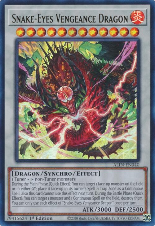 Snake-Eyes Vengeance Dragon - 1st Edition