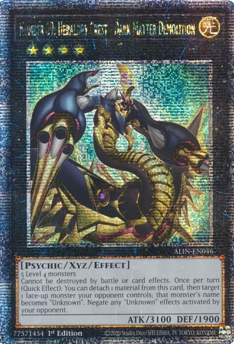Number 69: Heraldry Crest - Dark Matter Demolition - Quarter Century Secret Rare