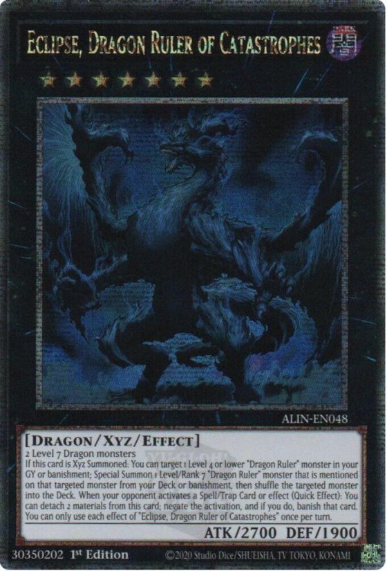 Eclipse, Dragon Ruler of Catastrophes - Quarter Century Secret Rare