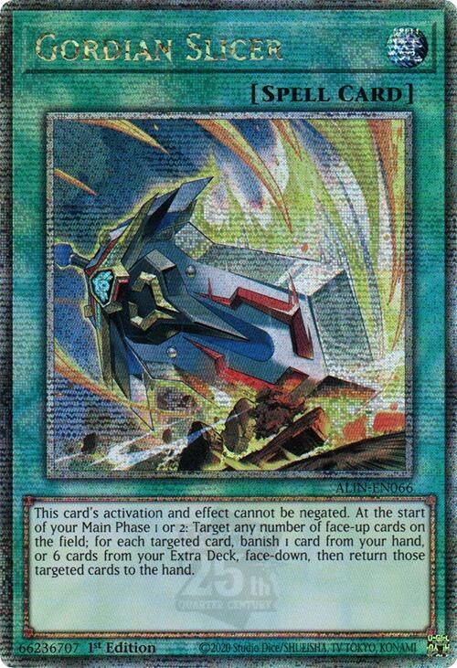 Gordian Slicer - Quarter Century Secret Rare