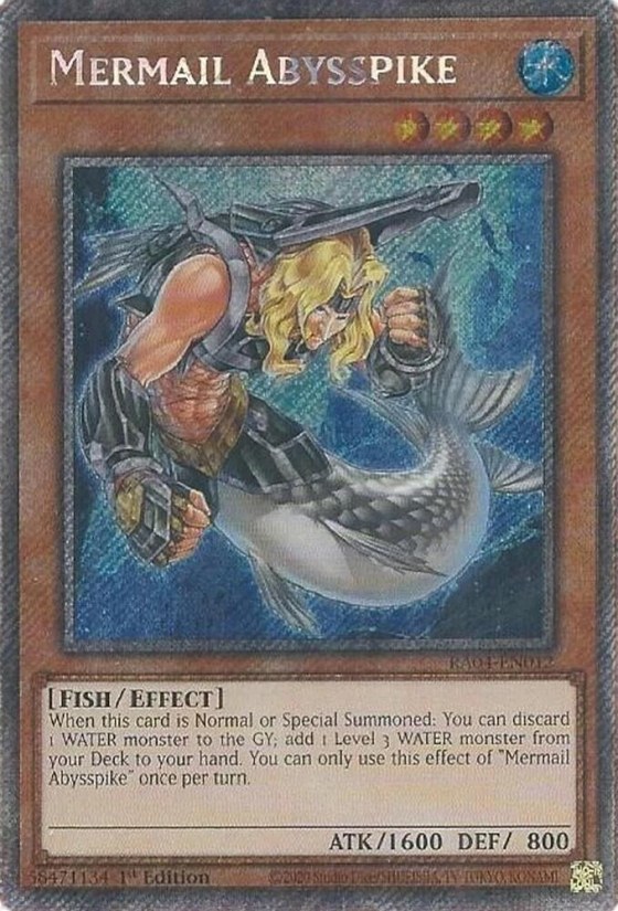 Mermail Abysspike - Platinum Secret Rare