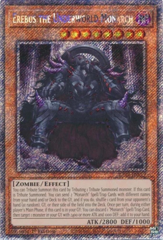 Erebus the Underworld Monarch - Platinum Secret Rare