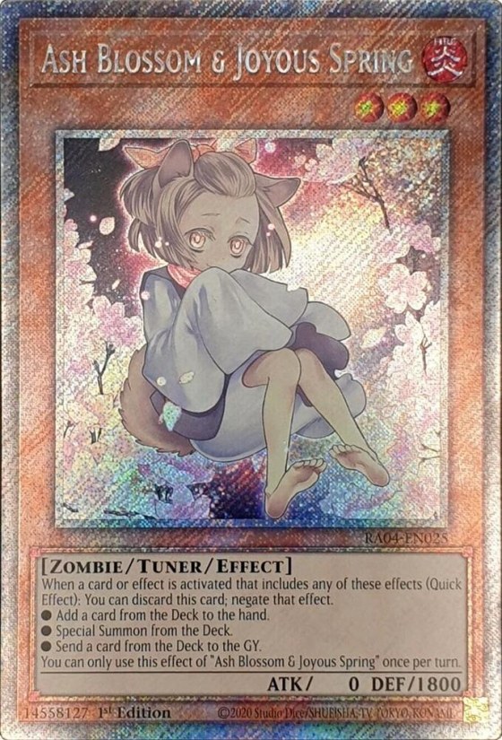 Ash Blossom & Joyous Spring - Platinum Secret Rare