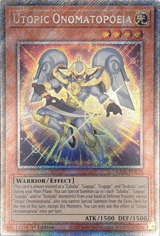 Utopic Onomatopoeia - Platinum Secret Rare