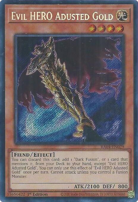Evil HERO Adusted Gold - Secret Rare