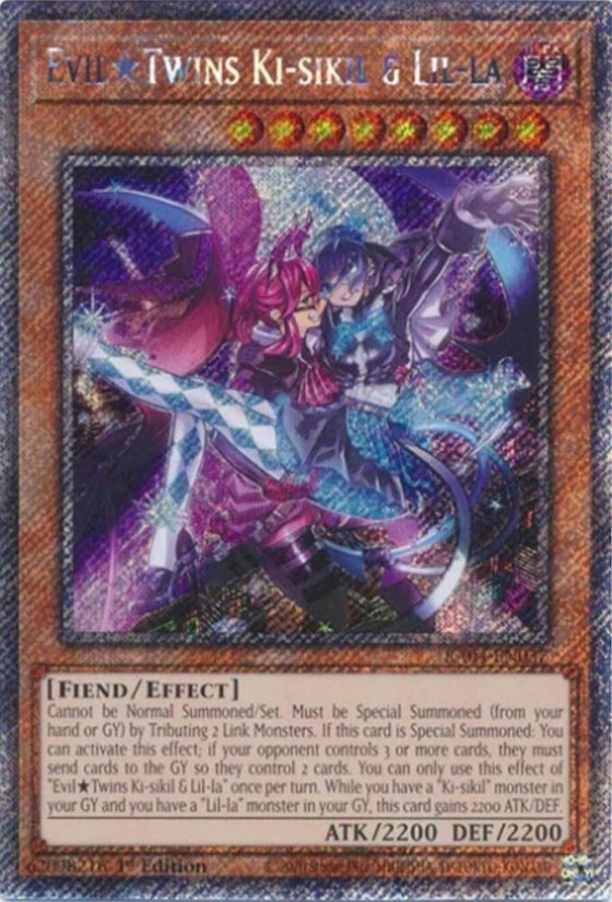 Evil Twins Ki-sikil & Lil-la - Platinum Secret Rare