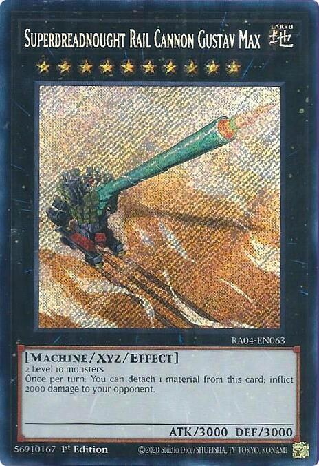 Superdreadnought Rail Cannon Gustav Max - Secret Rare
