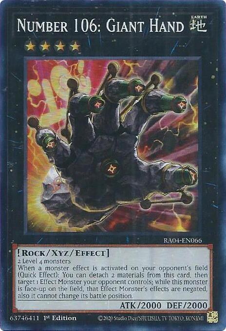 Number 106: Giant Hand - 1st Edition