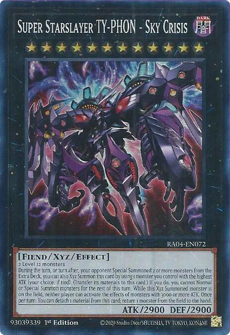 Super Starslayer TY-PHON - Sky Crisis - 1st Edition