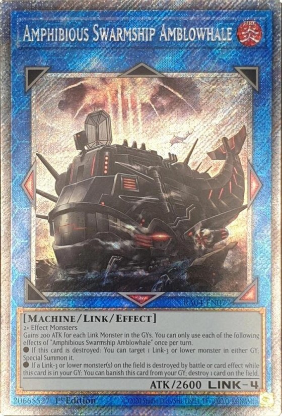 Amphibious Swarmship Amblowhale - Platinum Secret Rare