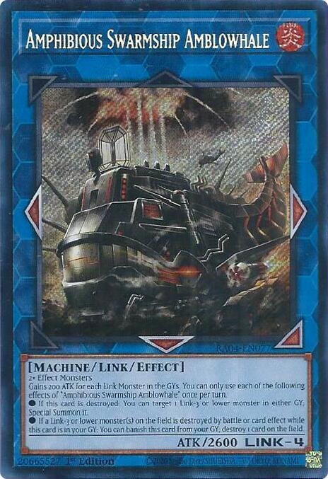Amphibious Swarmship Amblowhale - Secret Rare