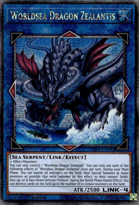 Worldsea Dragon Zealantis - Quarter Century Secret Rare