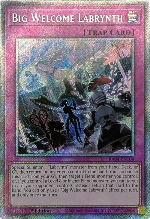 Big Welcome Labrynth - Platinum Secret Rare