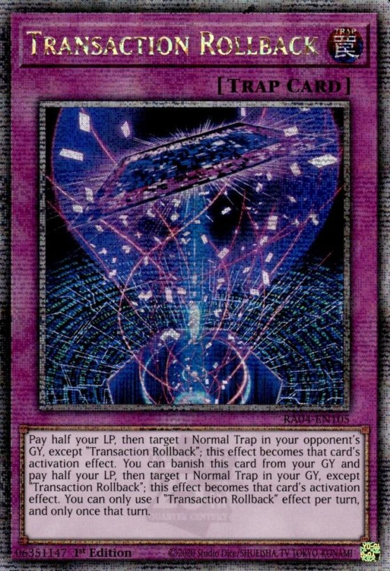 Transaction Rollback - Quarter Century Secret Rare