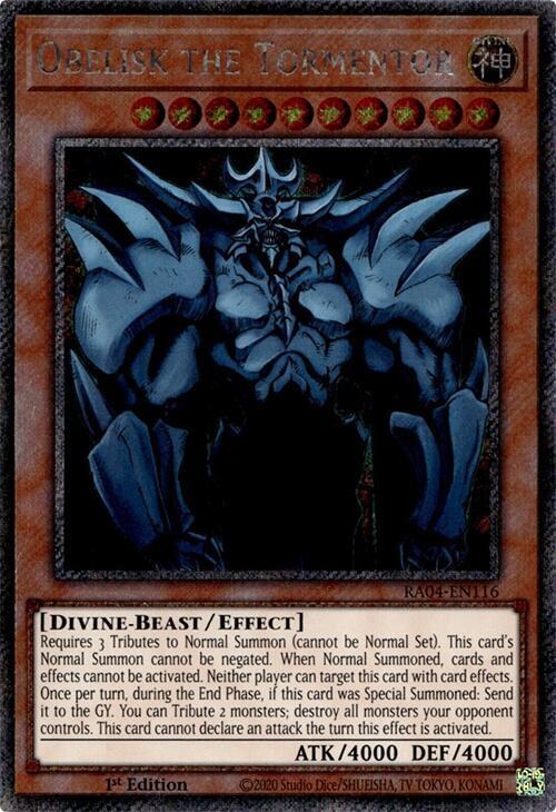 Obelisk the Tormentor - Platinum Secret Rare