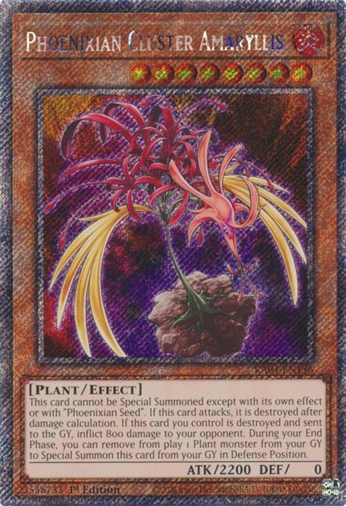 Phoenixian Cluster Amaryllis - Platinum Secret Rare