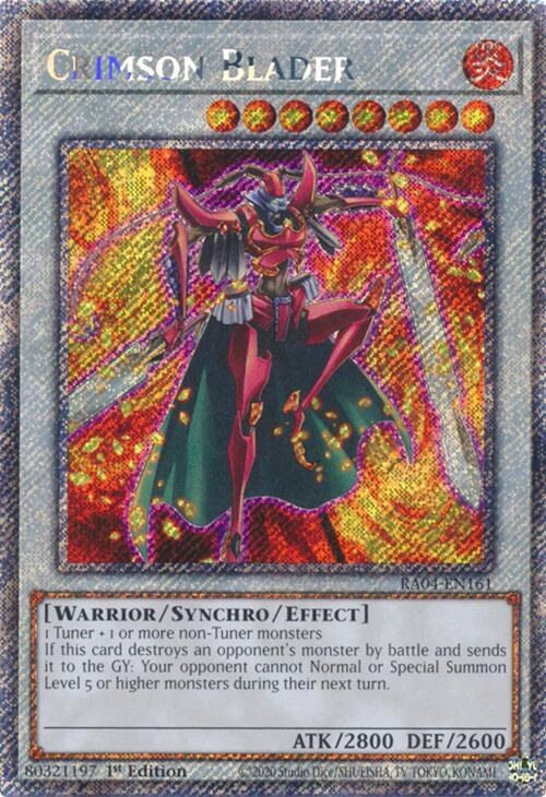 Crimson Blader - Platinum Secret Rare