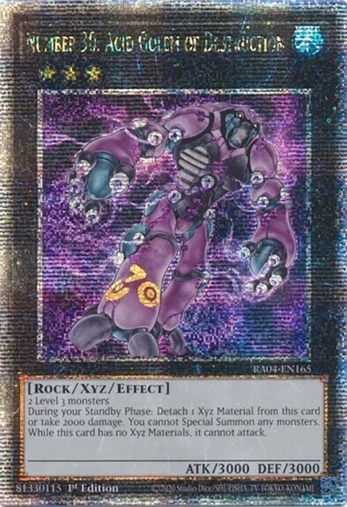 Number 30: Acid Golem of Destruction - Quarter Century Secret Rare