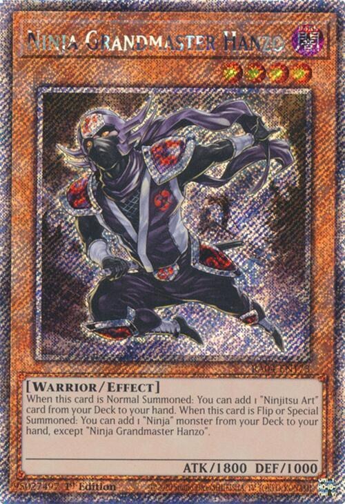 Ninja Grandmaster Hanzo - Platinum Secret Rare