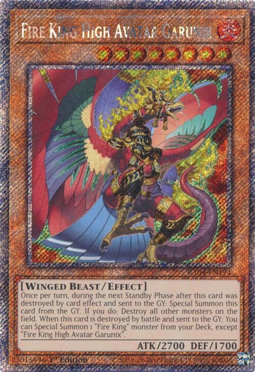 Fire King High Avatar Garunix - Platinum Secret Rare