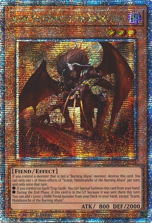 Scarm, Malebranche of the Burning Abyss - Quarter Century Secret Rare