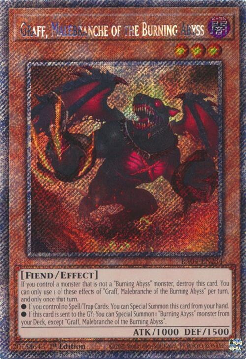 Graff, Malebranche of the Burning Abyss - Platinum Secret Rare