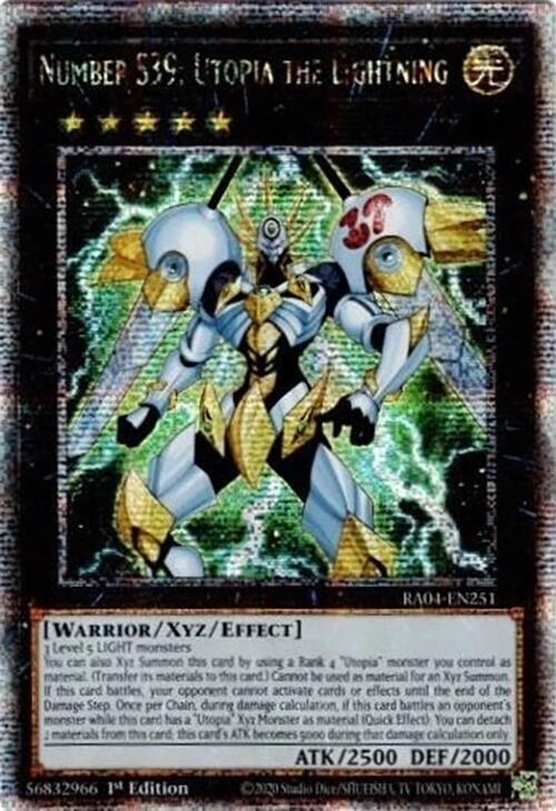 Number S39: Utopia the Lightning - Quarter Century Secret Rare