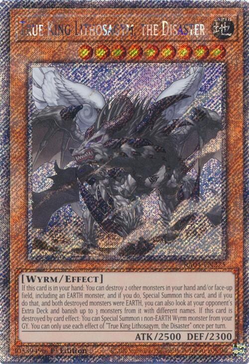 True King Lithosagym, the Disaster - Platinum Secret Rare