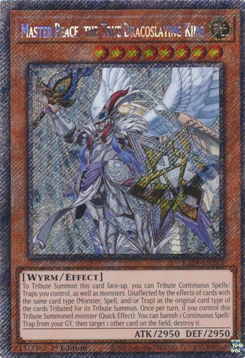 Master Peace, the True Dracoslaying King - Platinum Secret Rare