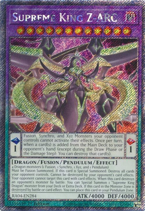 Supreme King Z-ARC - Platinum Secret Rare