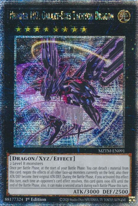 Number 107: Galaxy-Eyes Tachyon Dragon - Quarter Century Secret Rare