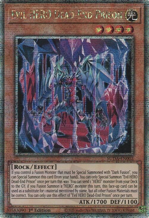 Evil HERO Dead-End Prison - Quarter Century Secret Rare