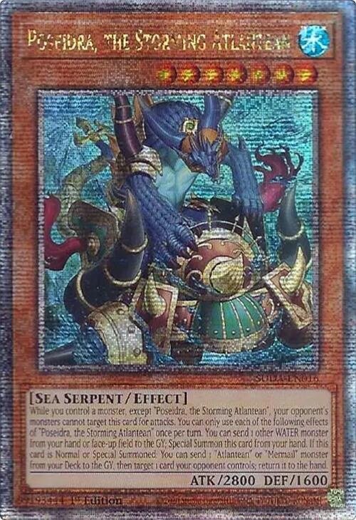 Poseidra, the Storming Atlantean - Quarter Century Secret Rare