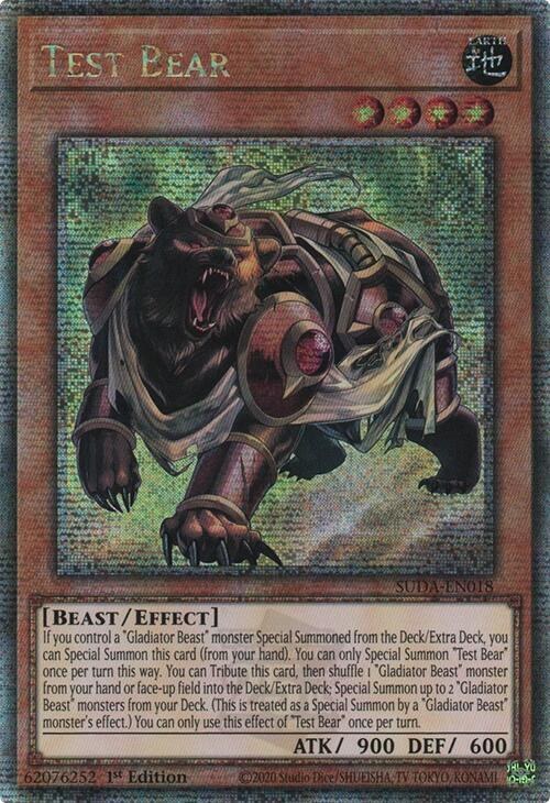 Test Bear - Quarter Century Secret Rare