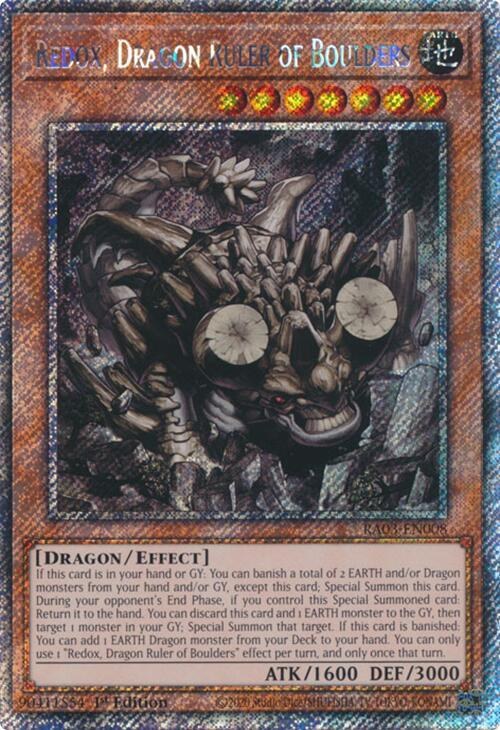 Redox, Dragon Ruler of Boulders - Platinum Secret Rare