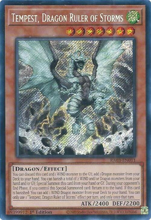 Tempest, Dragon Ruler of Storms - Secret Rare