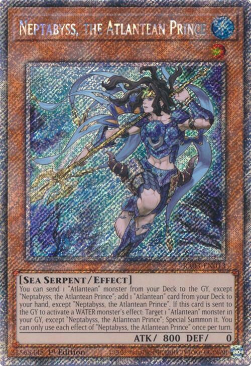 Neptabyss, the Atlantean Prince - Platinum Secret Rare