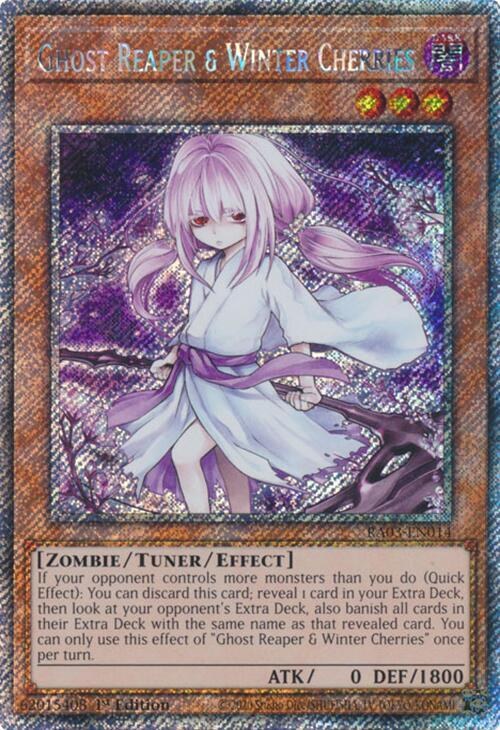 Ghost Reaper & Winter Cherries - Alternate Art Platinum Secret 