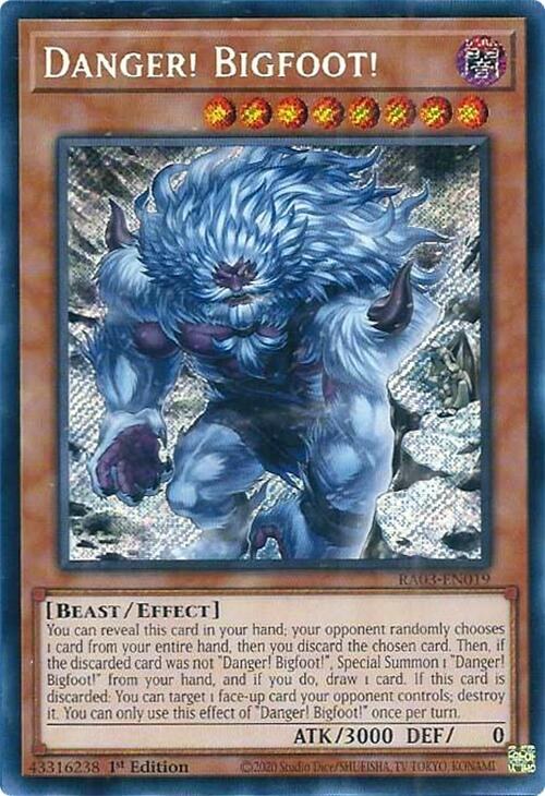 Danger! Bigfoot! - Alternate Art Secret Rare
