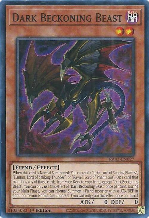 Dark Beckoning Beast - 1st Edition